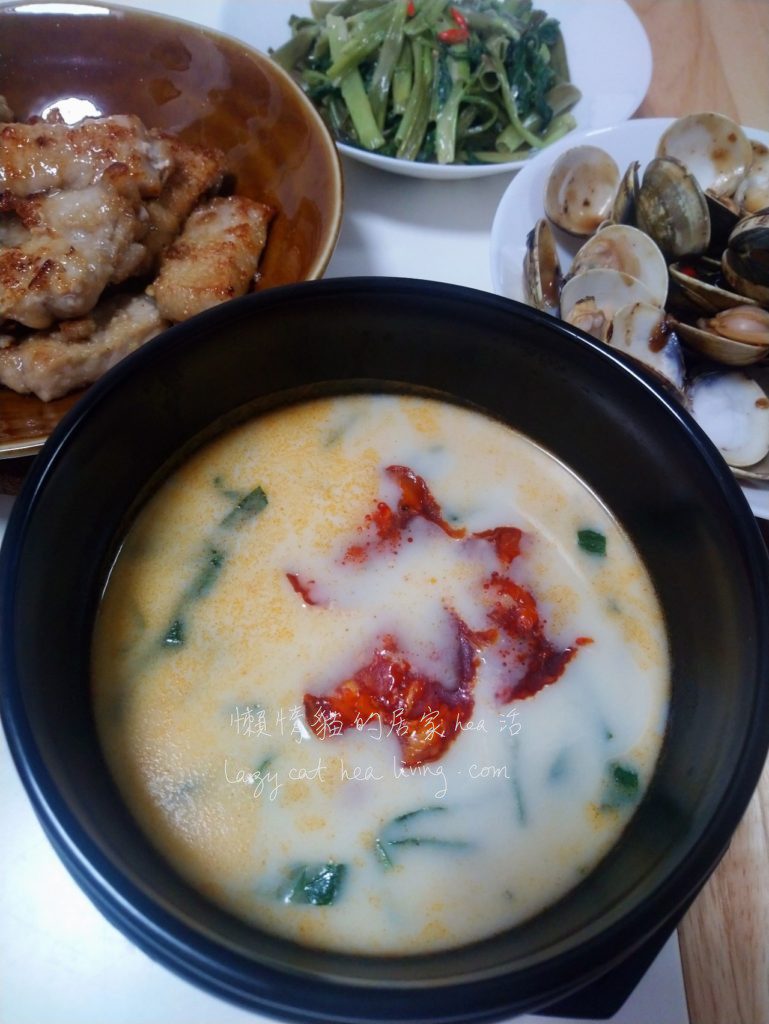 薯蓉青菜湯