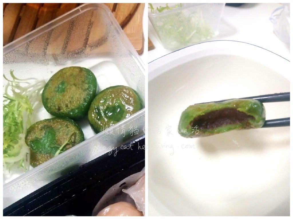 宇治抹茶豆沙餅