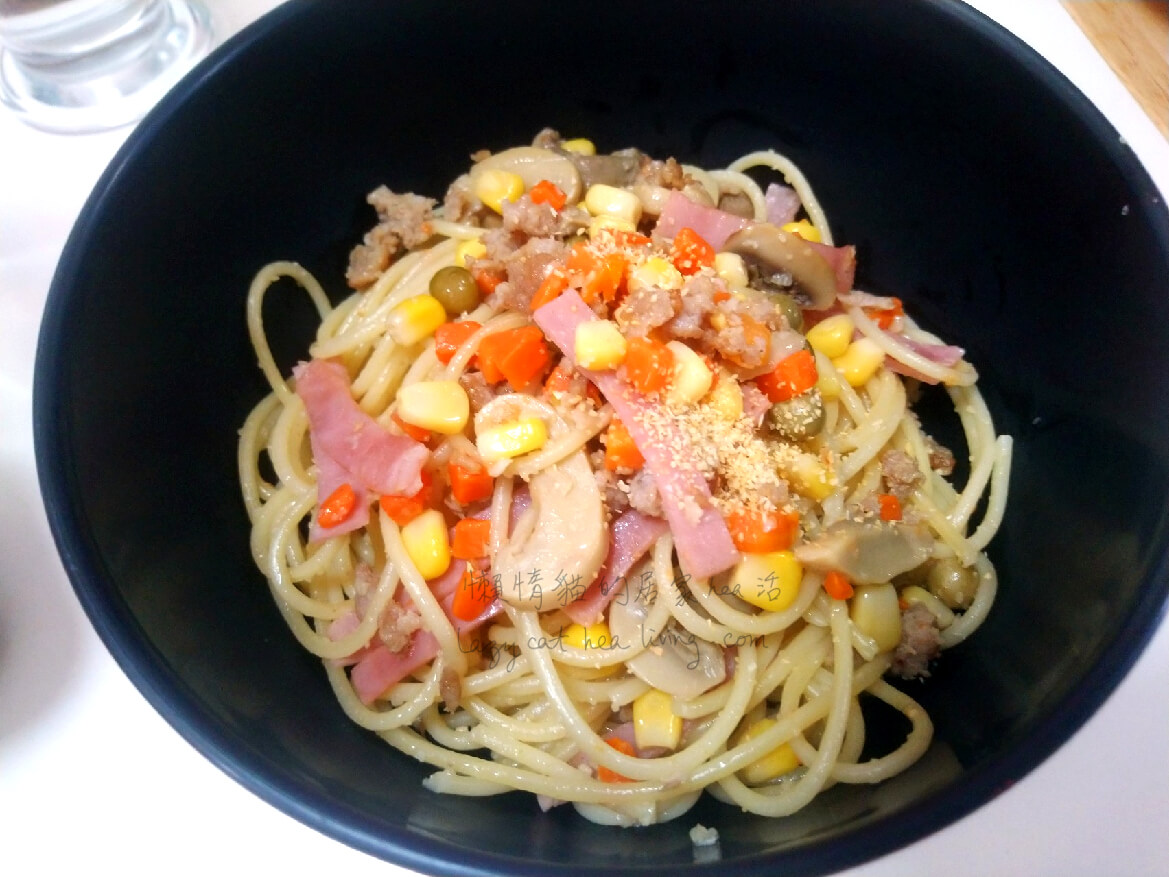香蒜肉絲意粉