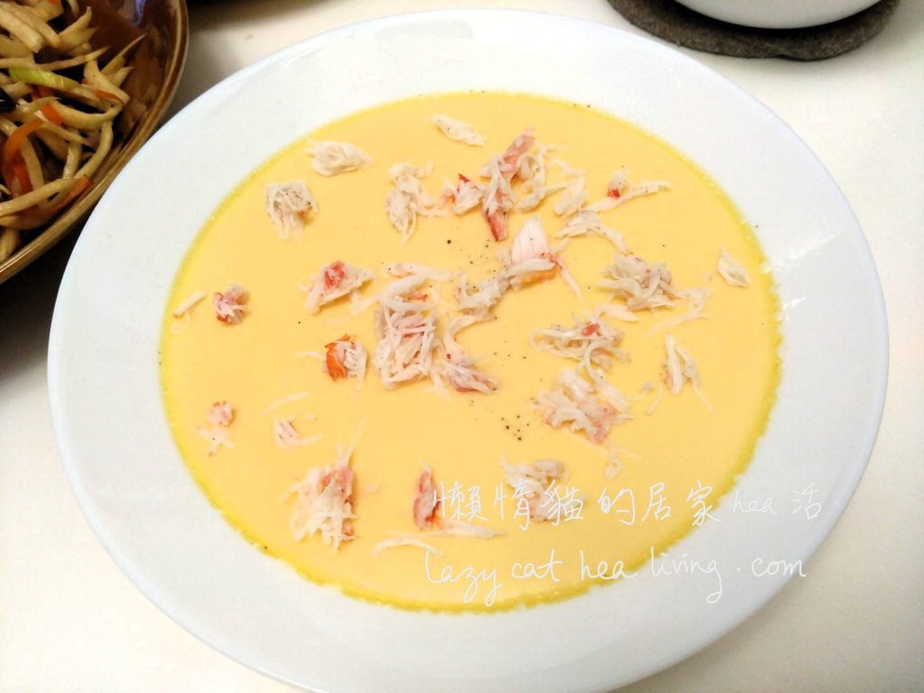 花雕蟹肉蒸蛋