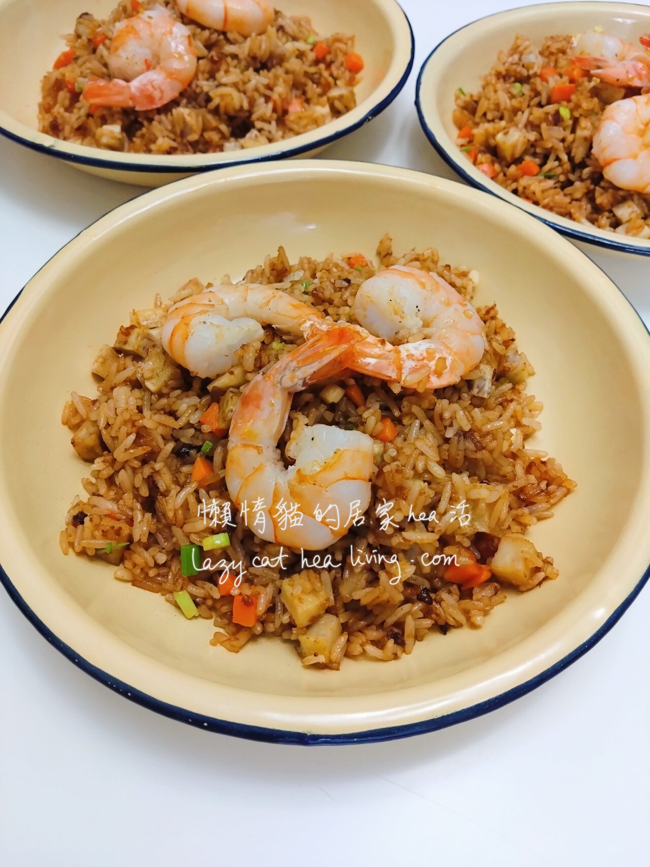 泰式蝦頭油炒飯 (泰式蝦膏油醬炒飯)